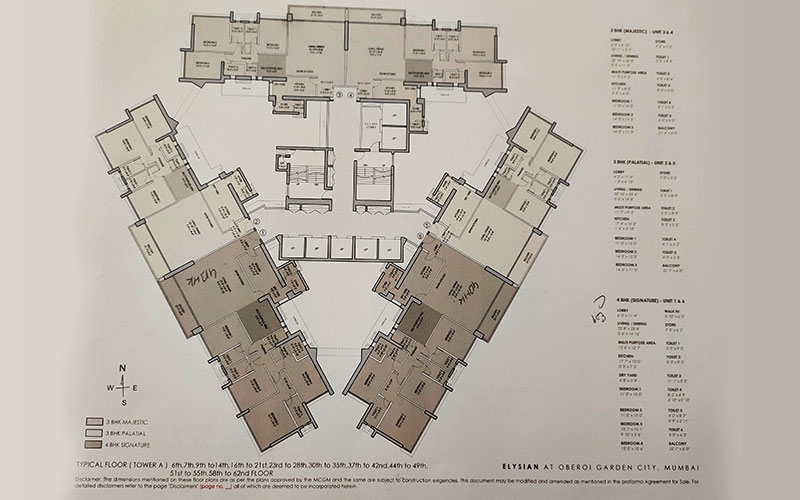 Oberoi Elysian Goregaon East Oberoi Realty Floor Plans Prices